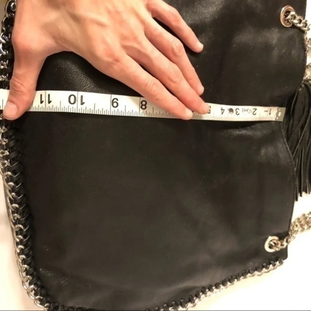 MICHAEL KORS CHELSEA Hangbag black leather chain